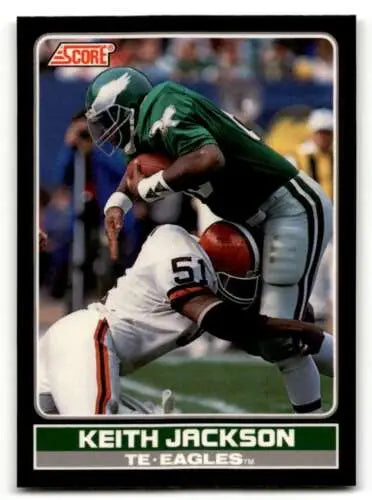1990 Score #6 Keith Jackson Philadelphia Eagles Football Card with original gloss