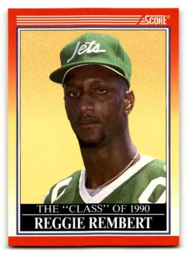 1990 Score #610 Reggie Rembert New York Jets football card in original gloss condition