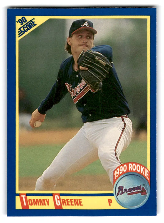 1990 Score #640 Tommy Greene NM-MT RC Rookie Braves ID:70069 - Trading Cards