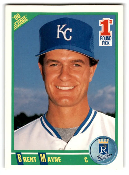 1990 Score #664 Brent Mayne NM-MT RC Rookie Royals ID:70083 - Trading Card