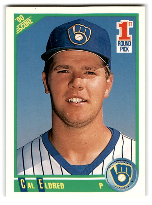 1990 Score #669 Cal Eldred NM-MT RC Rookie Brewers ID:70070 - Trading Cards