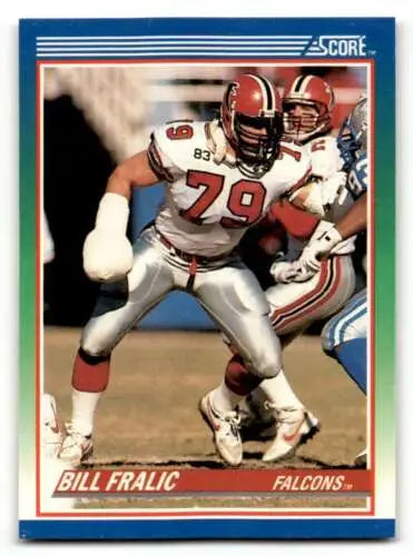Bill Fralic Atlanta Falcons football card with original gloss 1990 Score #7