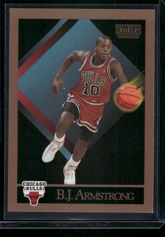 1993-94 Skybox Chicago Bulls B.J. Armstrong basketball card in 1990 SkyBox B.J. Armstrong product