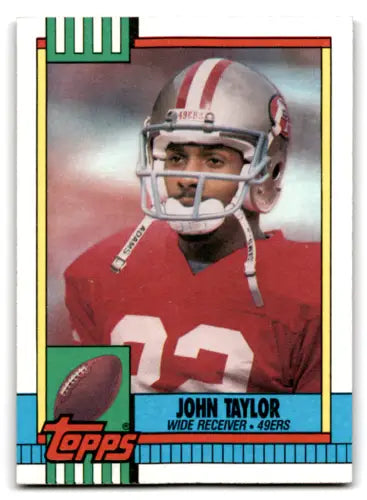 1990 Topps #10 John Taylor football card in mint condition with original gloss 49ers