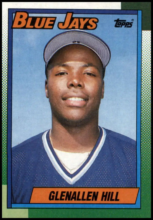 1990 Topps Glenallen Hill Toronto Blue Jays Baseball Card for collectors