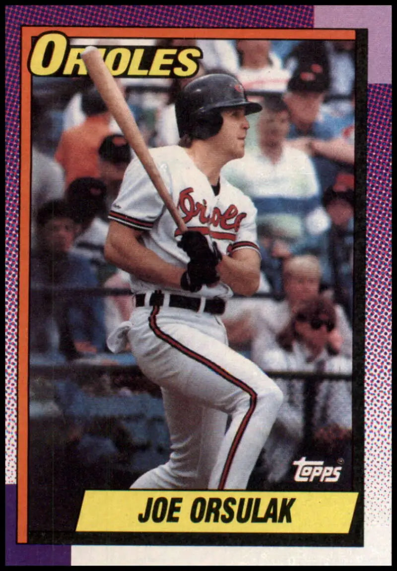 1986 Topps Baseball Card of Joe Orsulak in White Home Uniform for Baltimore Orioles