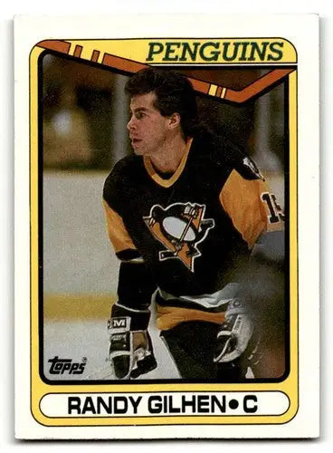 1990 Topps #250 Randy Gilhen Pittsburgh Penguins Hockey Cards NM Nea ID:55535 - Hockey Cards