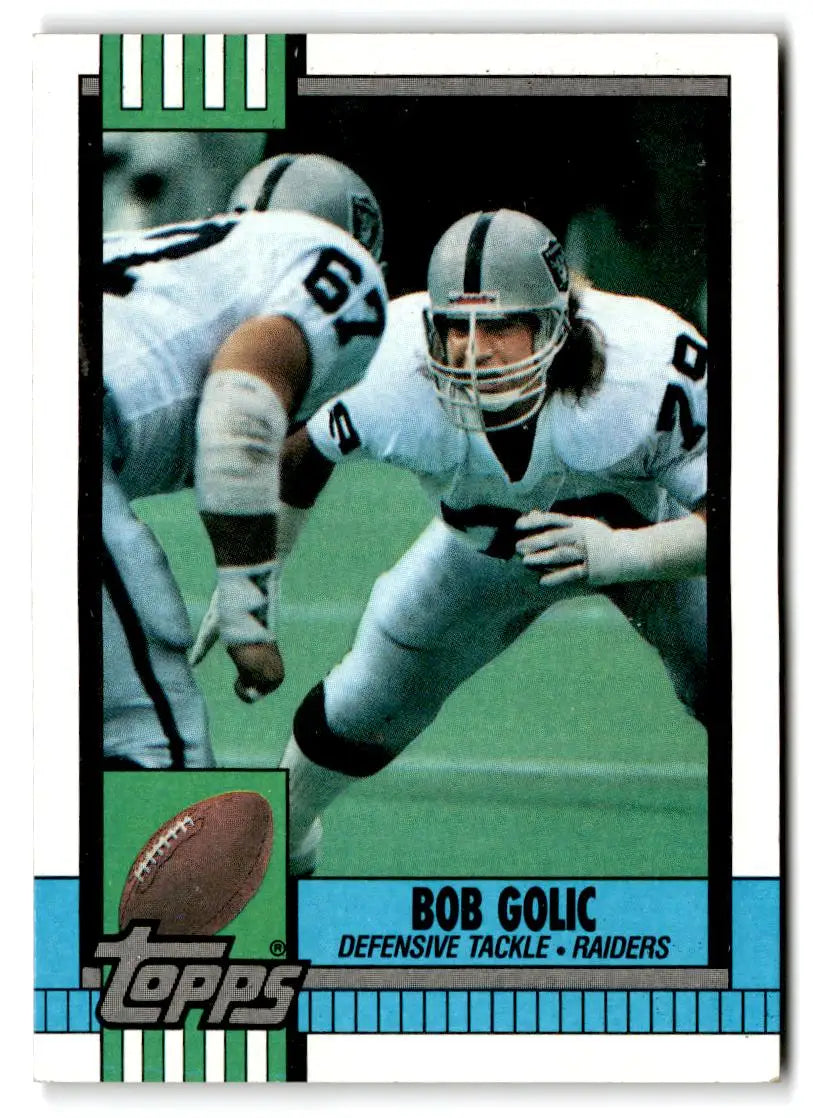 1990 Topps #296b Bob Golic - Trading Card