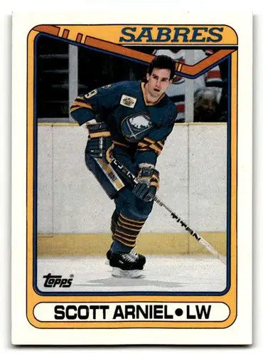 1990 Topps #324 Scott Arniel Buffalo Sabres Hockey Cards NM Near Min ID:55520 - Hockey Cards