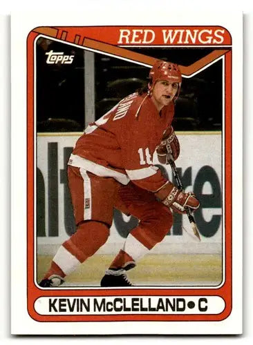 1990 Topps #389 Kevin McClelland Detroit Red Wings Hockey Cards NM N ID:55519 - Hockey Cards