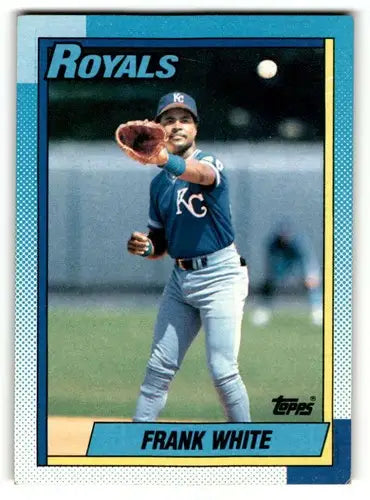 1990 Topps #479 Frank White Kansas City Royals Baseball Cards EX/NM ID:55644