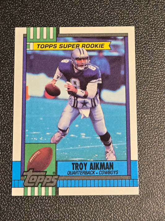 1990 Topps Troy Aikman Collector’s Edition Tiffany Rookie Card product image