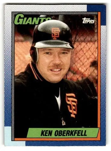 1990 Topps #488 Ken Oberkfell San Francisco Giants Baseball Cards EX ID:55649