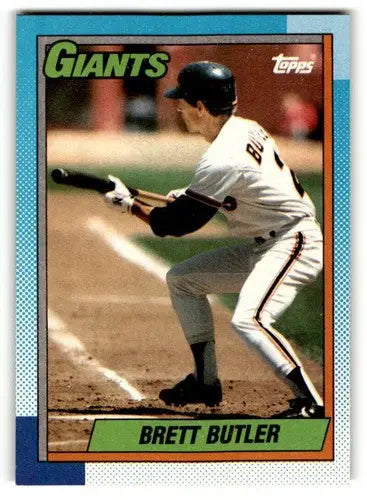 Brett Butler San Francisco Giants baseball card from 1990 Topps #571 in EX condition