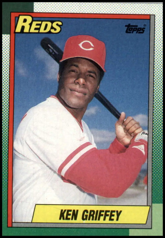 1990 Topps #581 Ken Griffey Sr. in batting stance for Cincinnati Reds baseball card