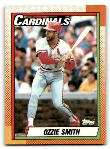 1990 Topps #590 Ozzie Smith baseball card with original gloss in Near Mint condition