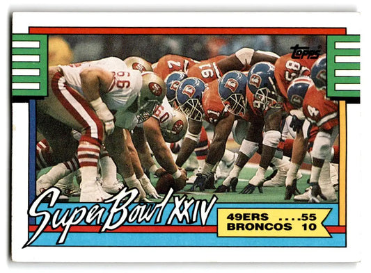 1990 Topps #5a Super Bowl XXIV - Trading Card