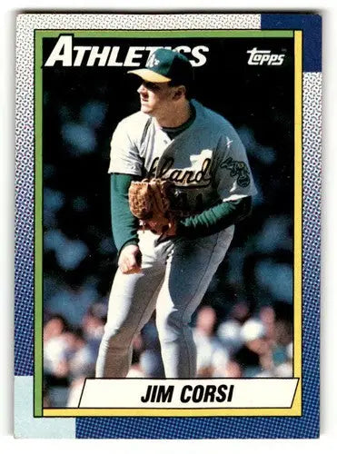 1990 Topps #623 Jim Corsi Oakland Athletics Baseball Cards EX/NM ID:55648