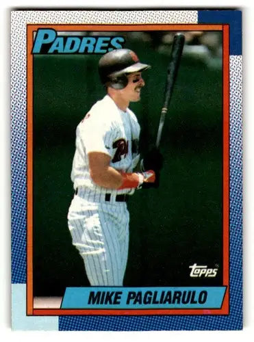 1990 Topps Mike Pagliarulo San Diego Padres baseball card showing player image
