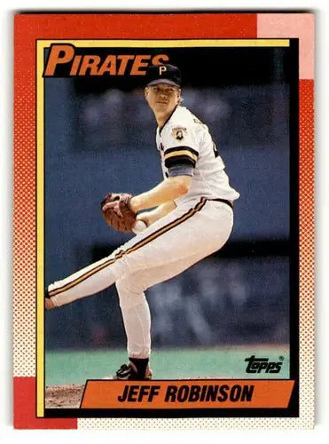 Jeff Robinson Pittsburgh Pirates baseball card from 1990 Topps #723