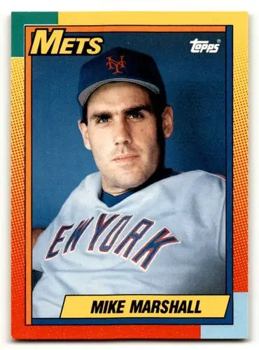 1990 Topps Traded #67T Mike Marshall New York Mets Baseball Cards NM ID:53980 - Baseball Cards