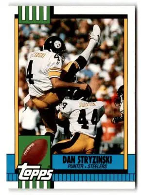 Vintage Topps Traded football card featuring Dan Stryzinski 84T Dan Stryzinski