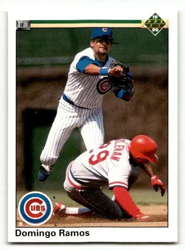 Original gloss baseball card of Domingo Ramos Chicago Cubs featuring Ramos Chicago Cubs design