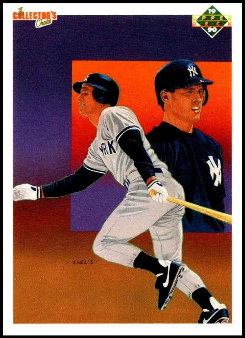 Baseball card of Steve Sax in batting and pitching poses from Upper Deck