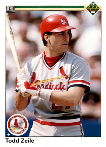 1990 Upper Deck Todd Zeile baseball card with original gloss, Cardinals ID 45973