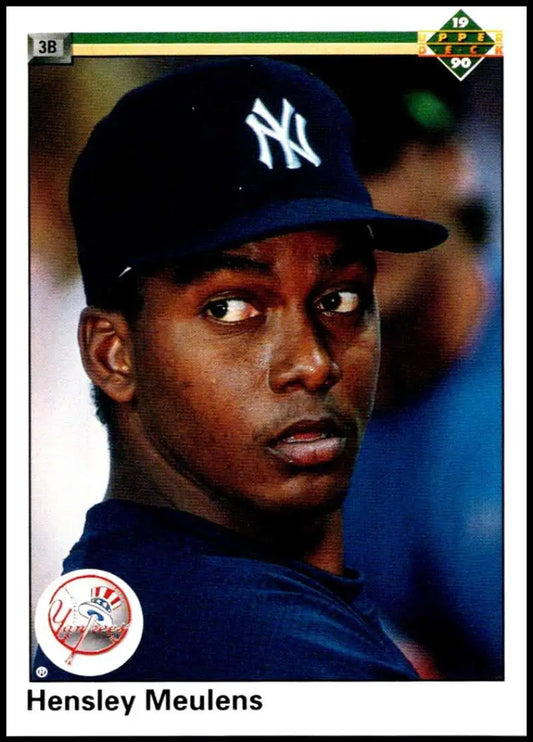 New York Yankees Baseball Card featuring Hensley Meulens from Upper Deck 1990