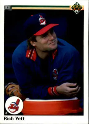 1990 Upper Deck Rich Yett baseball card with original gloss and Simply Sandoval branding