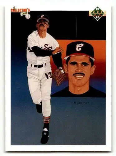 1990 Upper Deck Ozzie Guillen Chicago White Sox baseball card with close-up portrait