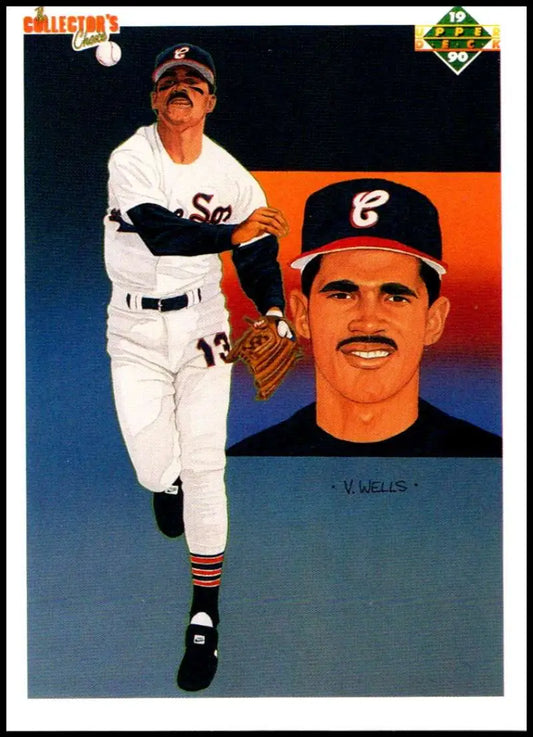1990 Upper Deck Ozzie Guillen trading card featuring Chicago White Sox player in action