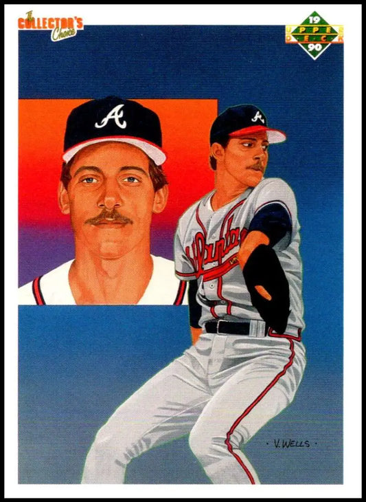 Upper Deck John Smoltz Atlanta Braves Baseball Card with portrait and action poses