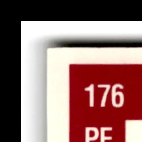 Red rectangular tag with 176 and PF for 1991-92 Classic Basketball Joe Wylie Miami Hurricanes