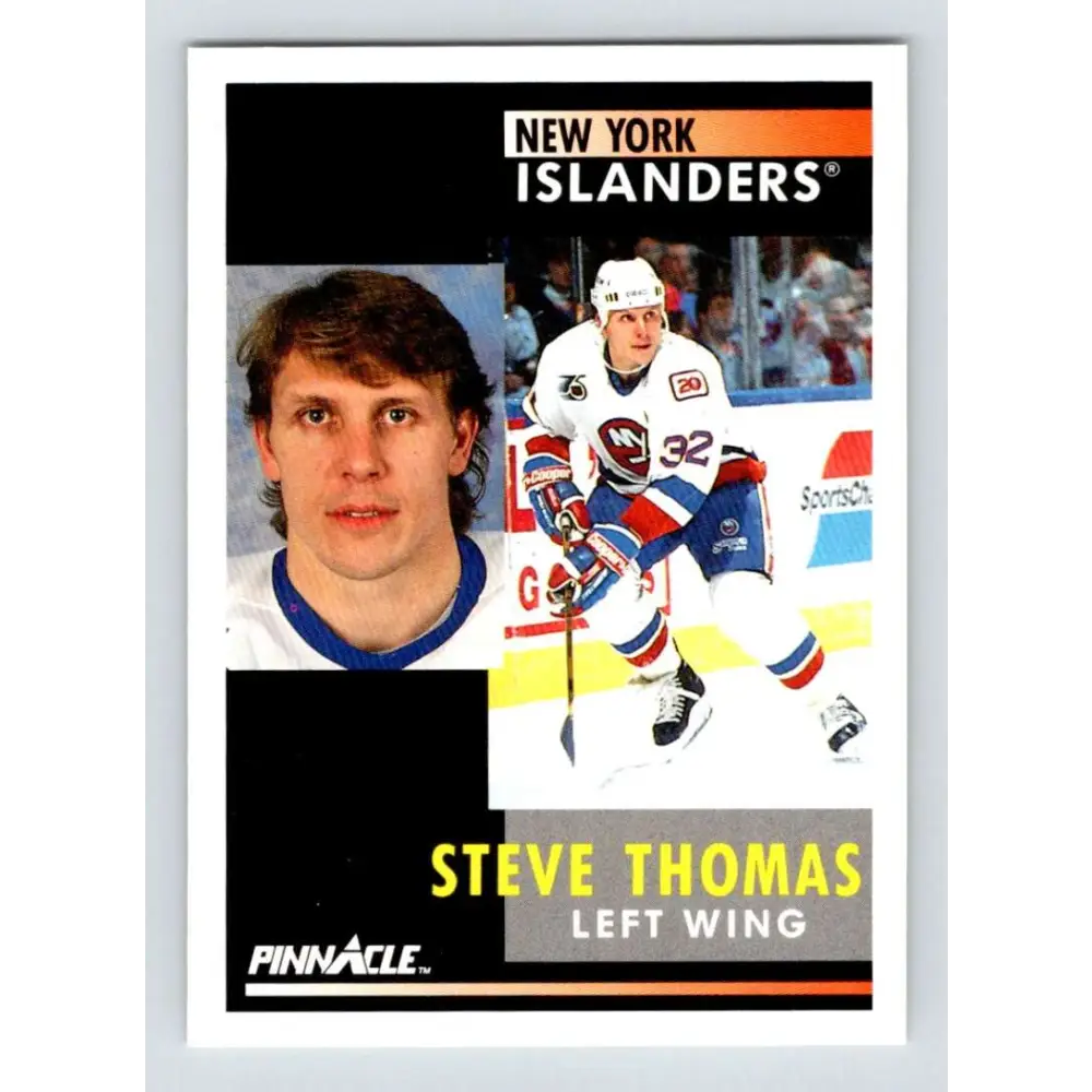 1991-92 Pinnacle #116 Steve Thomas NM-MT New York Islanders Hockey Card
