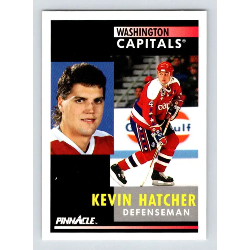 1991-92 Pinnacle #131 Kevin Hatcher NM-MT Washington Capitals Hockey Card