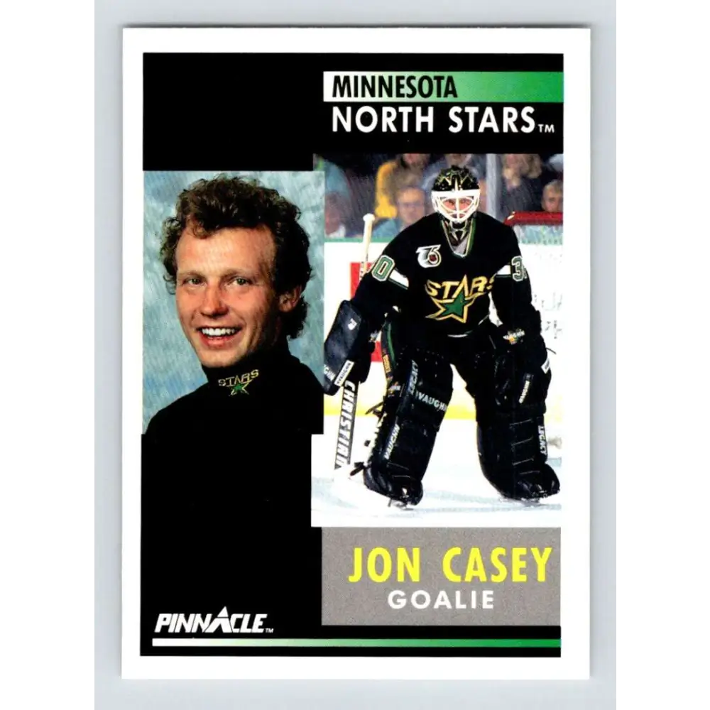 1991-92 Pinnacle #144 Jon Casey NM-MT Minnesota North Stars Hockey Card