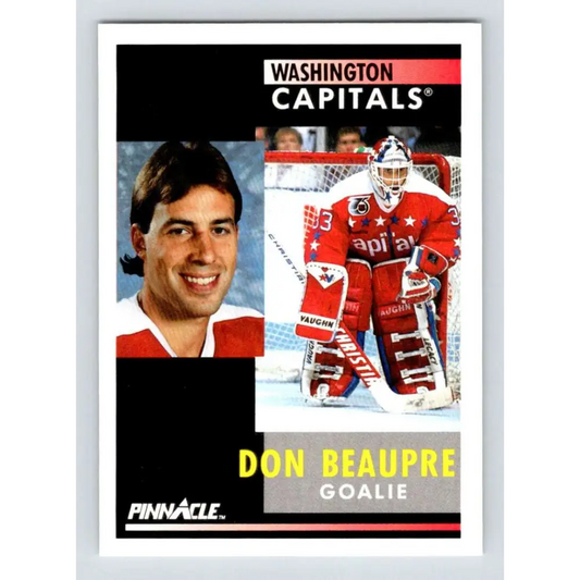 1991-92 Pinnacle #148 Don Beaupre NM-MT Washington Capitals Hockey Card