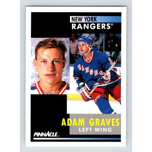 1991-92 Pinnacle #16 Adam Graves NM-MT New York Rangers Hockey Card