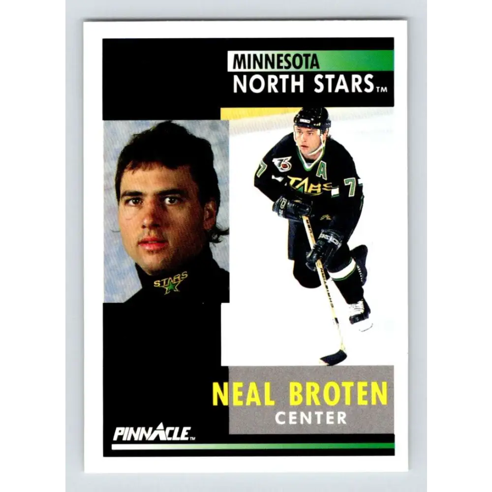 1991-92 Pinnacle #161 Neal Broten NM-MT Minnesota North Stars Hockey Card