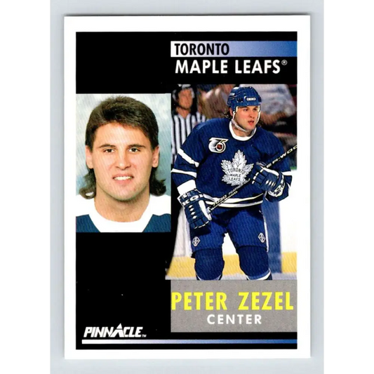 1991-92 Pinnacle #174 Peter Zezel NM-MT Toronto Maple Leafs Hockey Card