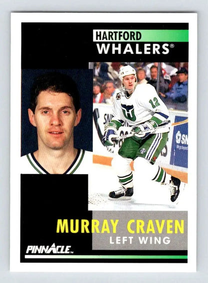 Murray Craven Hartford Whalers Hockey trading card in portrait and action poses