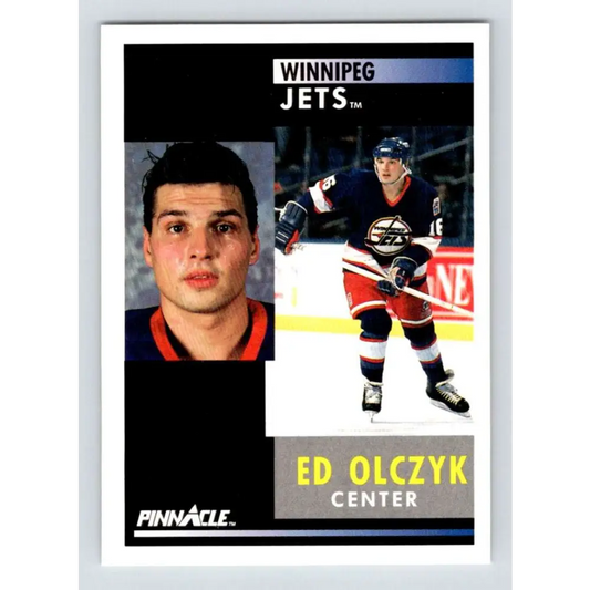 1991-92 Pinnacle #193 Ed Olczyk NM-MT Winnipeg Jets Hockey Card