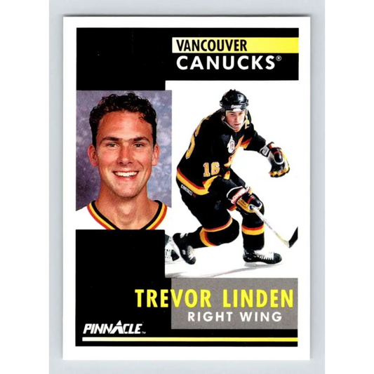 1991-92 Pinnacle #2 Trevor Linden NM-MT Vancouver Canucks Hockey Card