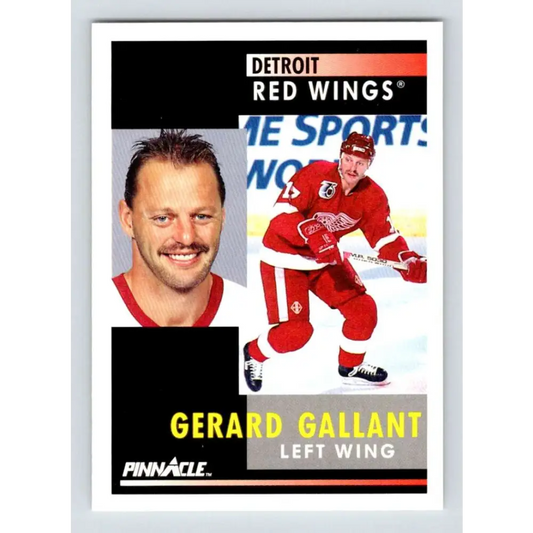 1991-92 Pinnacle #205 Gerard Gallant NM-MT Detroit Red Wings Hockey Card