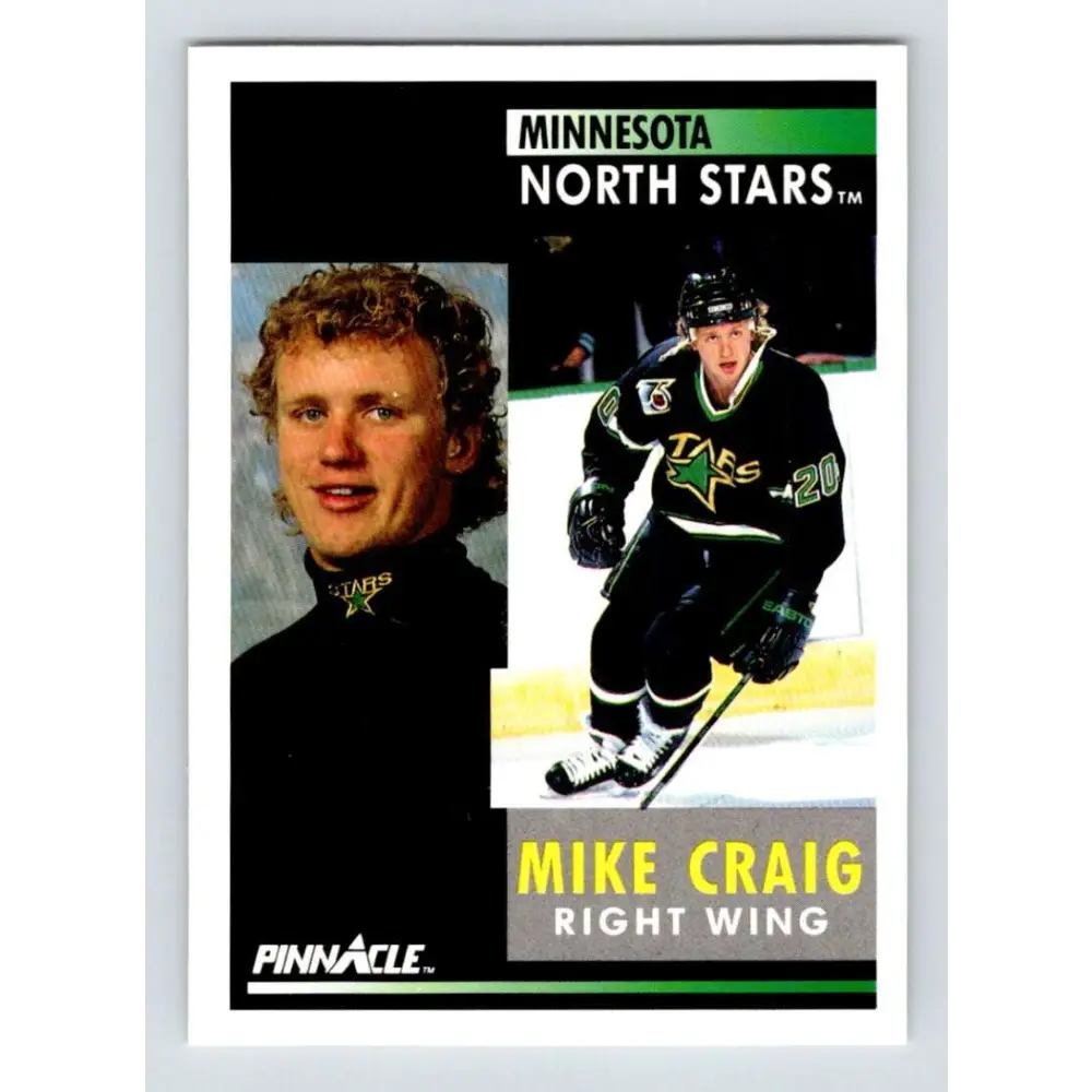 1991-92 Pinnacle #219 Mike Craig NM-MT Minnesota North Stars Hockey Card