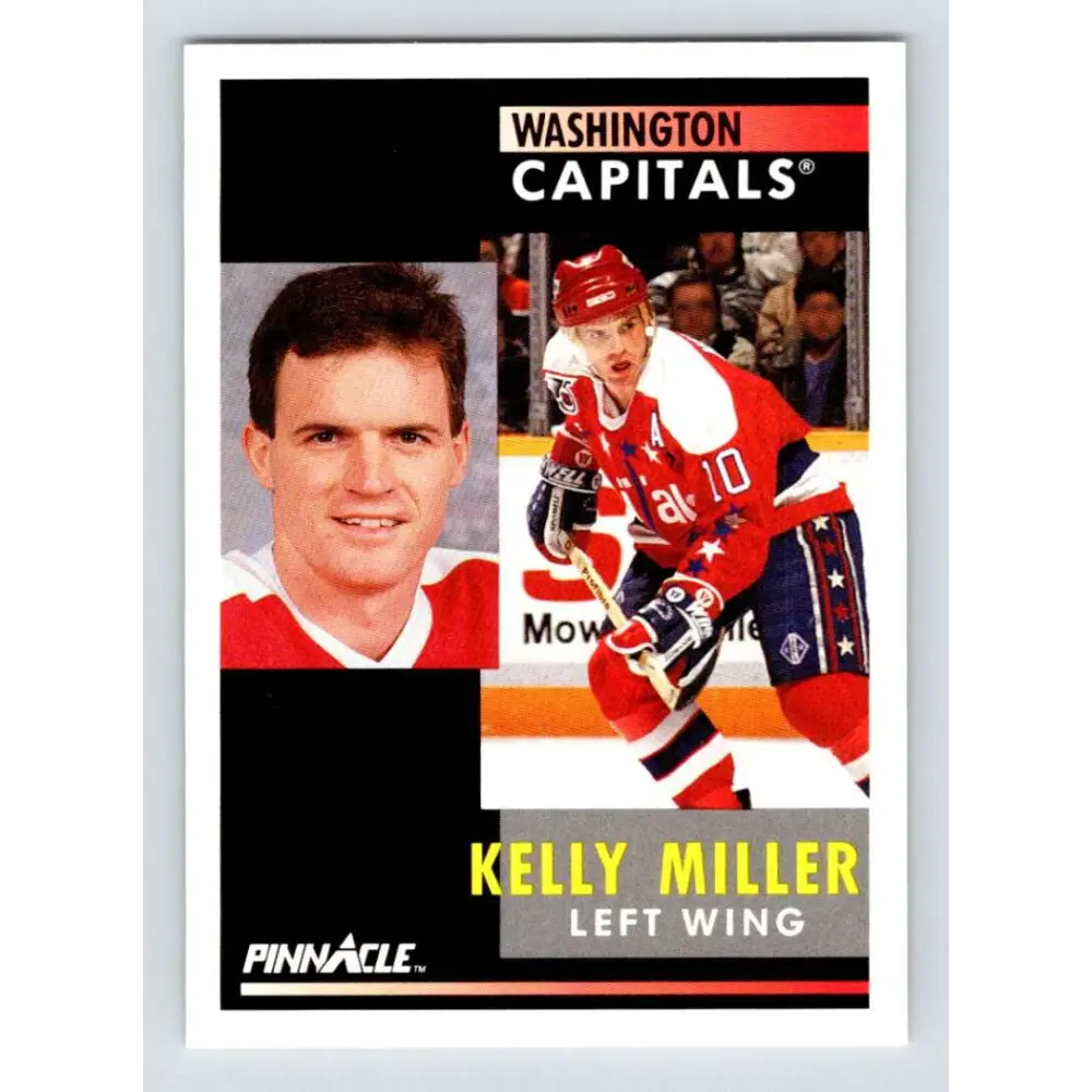 1991-92 Pinnacle #23 Kelly Miller NM-MT Washington Capitals Hockey Card