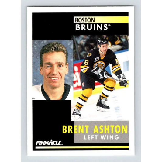 1991-92 Pinnacle #280 Brent Ashton NM-MT Boston Bruins Hockey Card