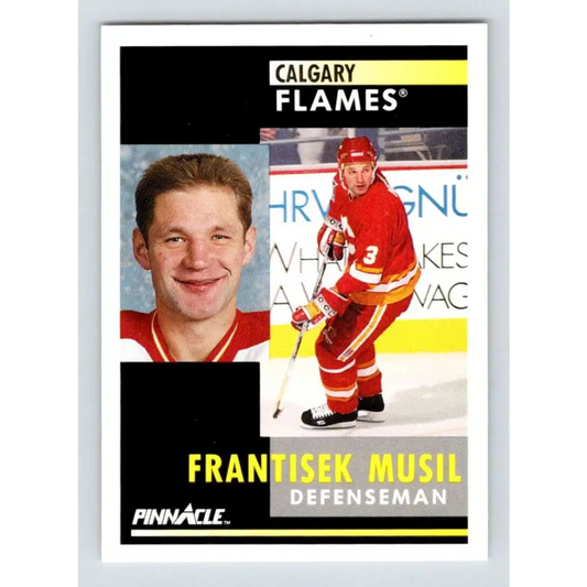 1991-92 Pinnacle #282 Frank Musil NM-MT Calgary Flames Hockey Card